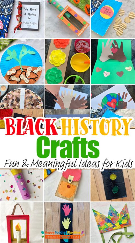 Easy Black History Month Crafts for Kids - Happy Toddler Playtime