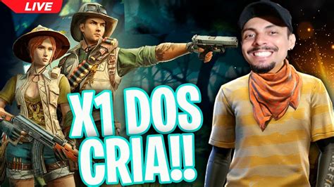 Free Fire Ao Vivo X Dos Cria Jogando Inscritos Sala