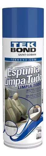 Espuma Limpa Tudo Estofados Carpetes Couro 400ml Tekbond MercadoLivre