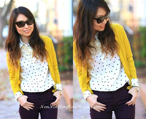 NomNomBlingBling Mustard Polka Dots