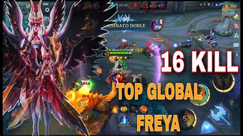 FREYA TOP GLOBAL 16 KILL IMPARABLE MOBILE Legends YouTube