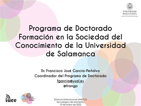 Pdf Programa De Doctorado Formaci N En La Sociedad Del Conocimiento