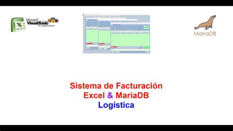 Sistema De Facturación Excel And Mariadb Nº 9 Youtube