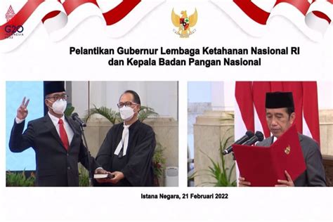 Presiden Jokowi Lantik Andi Widjajanto Sebagai Gubernur Lemhannas