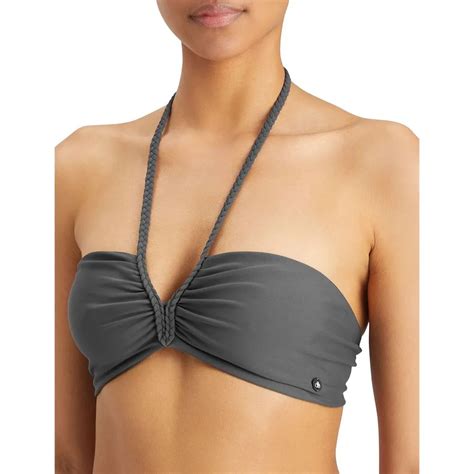 Scotch Soda Braided Detail Bikini Top Grey Dressinn