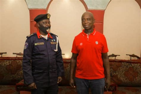 Nscdc Commandant Pays Courtesy Visit To Prince Ned Nwoko Photos