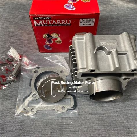 Mutarru Cylinder Block Mm M Soul I Mio I With Piston Kit Set