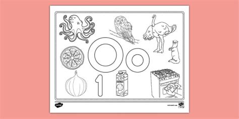 Letter O Coloring Page Lehrer Gemacht Twinkl