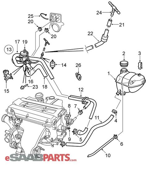 Saab 9-3 Vacuum Hose Diagram