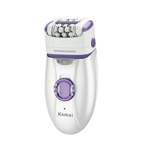 Kemei 2 In 1 Women Electric Epilator Rechargeable Hair Removal Shaver