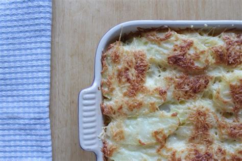 Heerlijke Gratin Van Aardappel En Aardpeer Afgewerkt Met Echte