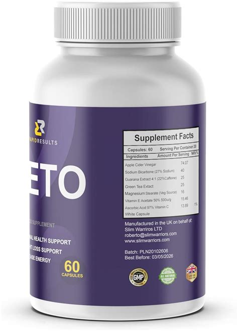 Rapid Results Keto Best Weight Management Capsules Natural