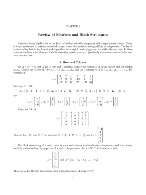 Linear Algebra Review Pdf Matrix Mathematics Functions And Mappings