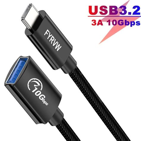 Adaptateur Usb Gbps Otg C Ble D Extension De Type C M Le Vers Usb