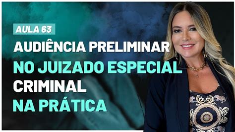 Aula Audi Ncia Preliminar No Juizado Especial Criminal Na Pr Tica