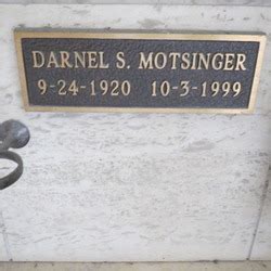 Darnel Spencer Motsinger 1920 1999 Mémorial Find a Grave