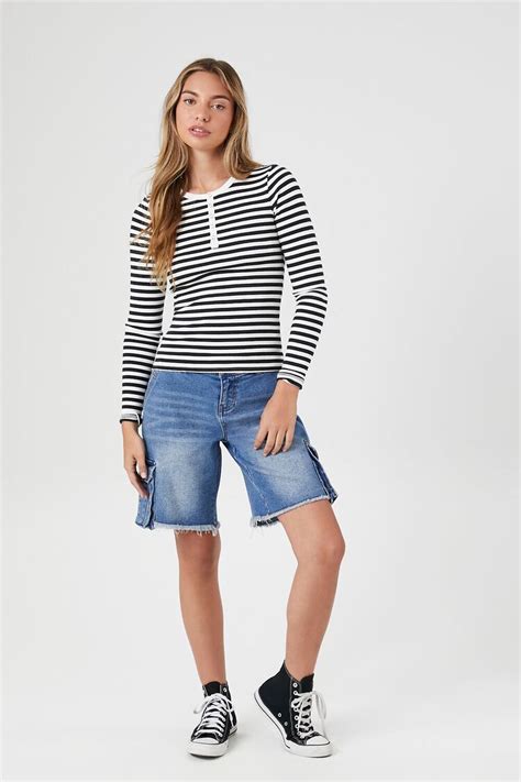 Striped Henley Top