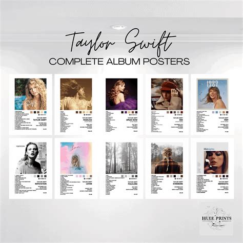 Taylor Swift Album Covers Printable - UK Printable Hub