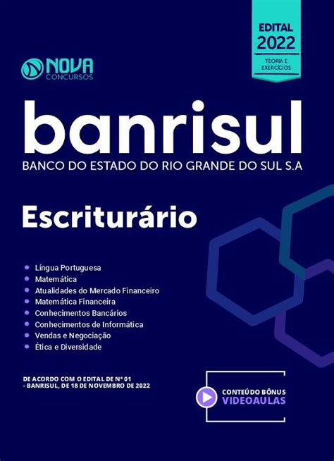 Apostila Banrisul Em Pdf Escritur Rio