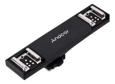 Placa Divisória Hot Shoe Speedlite Andoer Hot Canon Dual Parcelamento sem juros