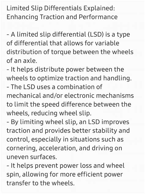 Limited Slip Differential Pdf