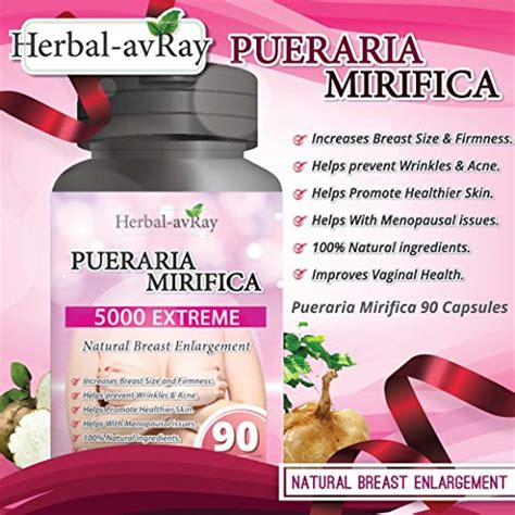 Pueraria Mirifica Capsules De Mg P Ldoras Naturales Para