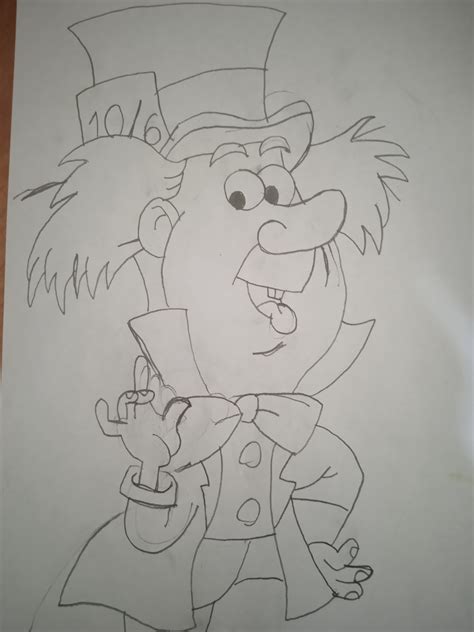 Mad Hatter Drawing Easy