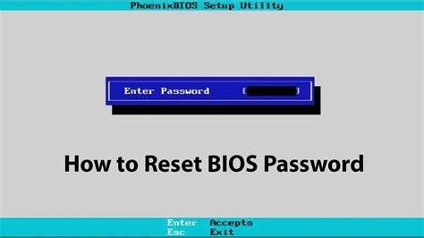 How To Reset Remove Bios Password Youtube