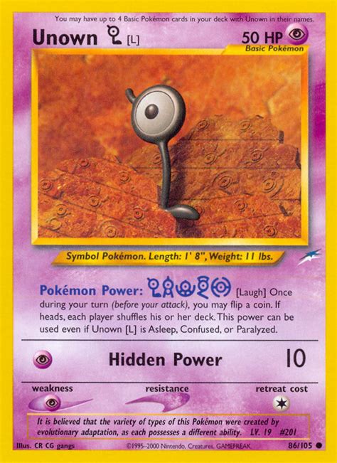 Unown W 80 146 Wert Bild Künstler Seltenheit Pokemonkarte de