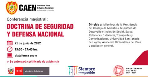 Conferencia Virtual Gratuita Acerca De La Doctrina De Seguridad Y