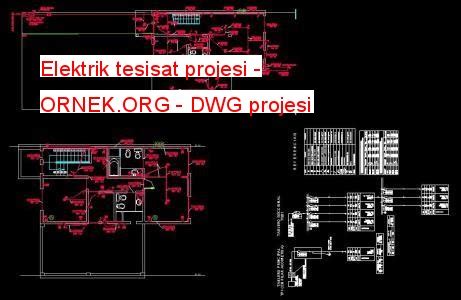 Elektrik Tesisat Projesi Dwg Projesi Autocad Projeler