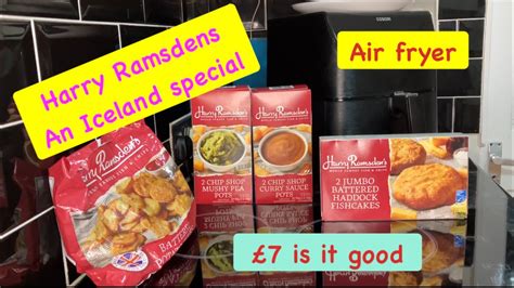 Air Fryer Harry Ramsden Iceland Meal Deal Youtube