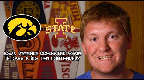 Iowa Iowa State Reaction Iowas Defense Is Elite Offense Needs To