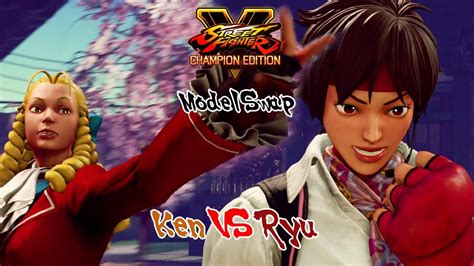 Ken VS Ryu Street Fighter 5 Model Swap Gameplay PC MODS YouTube