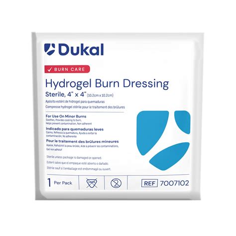 Sterile Hydrogel Burn Dressing 4 X 4