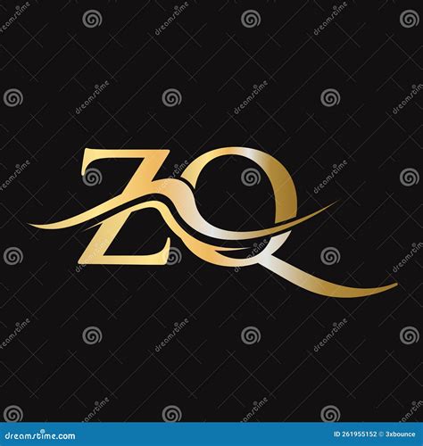 Letter ZQ Logo Design Initial ZQ Logotype Template For Business And