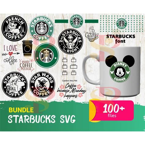 Starbuck Logo Bundle Svg Starbucks Svg Starbucks Template Inspire Uplift