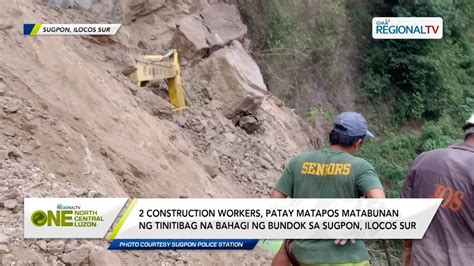 One North Central Luzon Construction Workers Patay Nang Matabunan