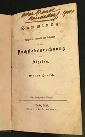 Sammlung Von Beispielen Formeln Und Aufgaben Aus Der