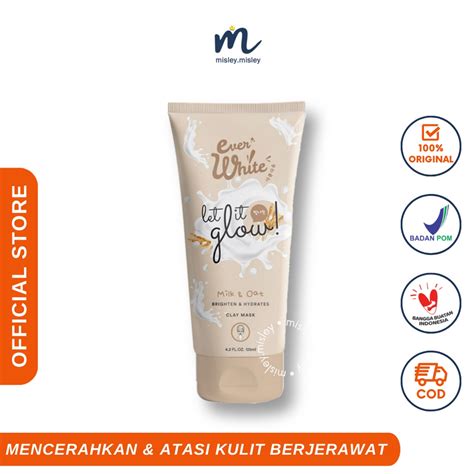 Jual Misley Everwhite Milk Oat Clay Mask Masker Milk Oat