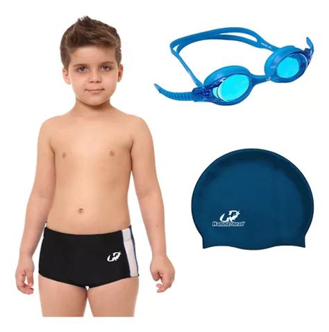 Kit Natação Infantil Sunga Xtra Touca E Óculos Hammerhead