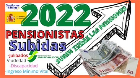 💰2022 Gran Subida De Pensiones 💲👉los Pensionistas Cobran Mas Dinero