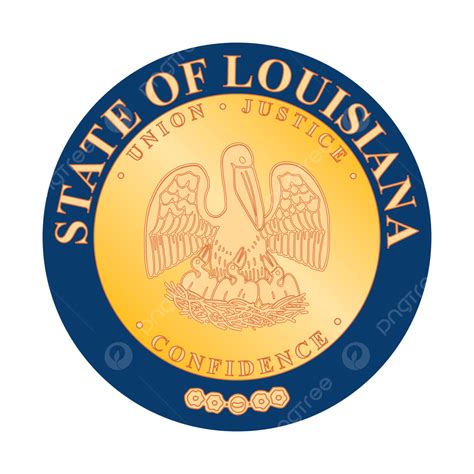 Louisiana State Seal Round Clipping, Sign, Stamp, Seal PNG Transparent ...