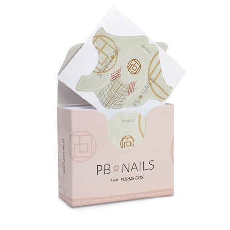 PB NAILS Formy do przedłużania paznokci NAIL FORMS 12868651337 Allegro pl