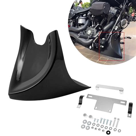 Motorcycle Gloss Black Lower Chin Fairing Front Spoiler Mudguard For