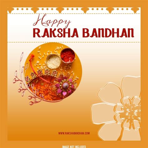 Premium PSD Free PSD Raksha Bandhan Celebration Social Media Post