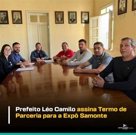 Prefeito Léo Camilo assina Termo de Parceria para a Expô Samonte