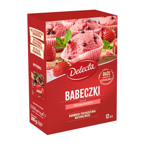 Babeczki Truskawkowe Delecta Krople Czekolady G Allegro Pl