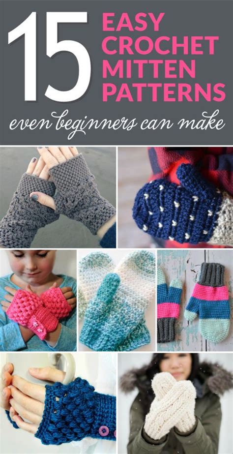 15 Easy Crochet Mitten Patterns Even Beginners Can Make Dabbles