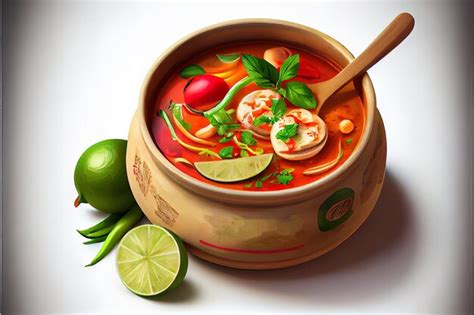Premium Photo Fresh Thai Tom Yum Food